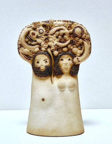 Statuina ceramica adamo - statuina,