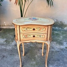 COMODINO A FAGIOLINO STILE VENEZIANO VINTAGE