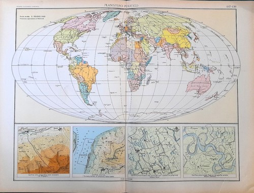 Planisfero politico mappamondo - politico,