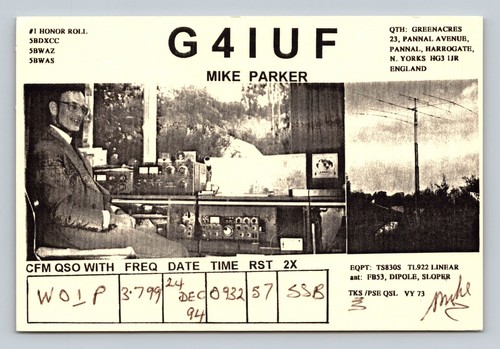 Radioamatore qsl g4iuf - qsl,