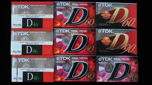Lotto tdk musicassette - 9, d
