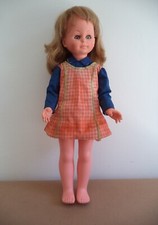 Italocremona fashion doll con vestito 54 cm corpo con difetto vintage anni '70