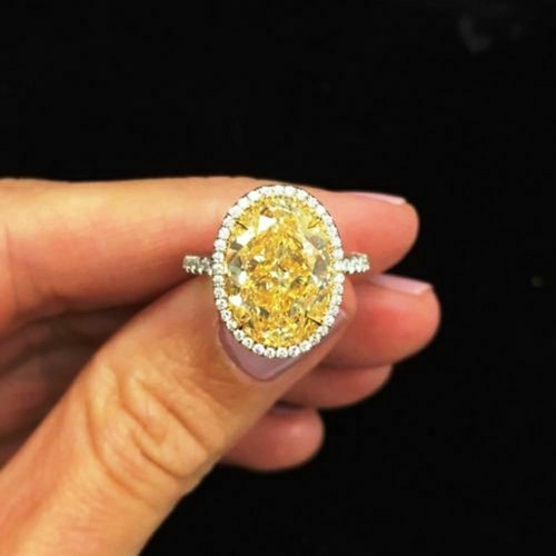 Anello fidanzamento giallo - di,
