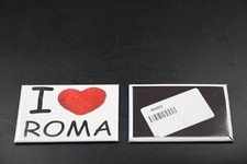 COLLEZ. CALAMITE MAGNETE "I LOVE ROMA" METALLO per FRIGORIFERO VINTAGE ANNI 80'