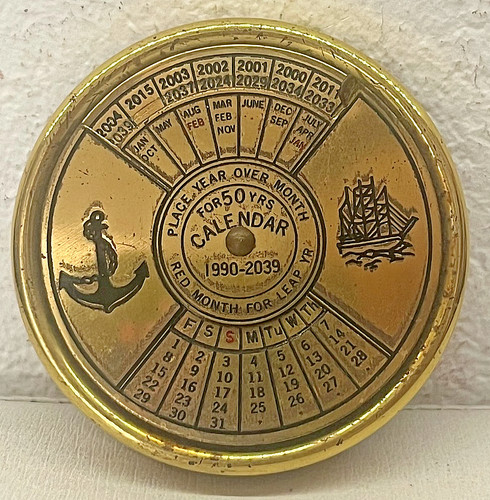 Raro calendario perpetuo - perpetuo, 50