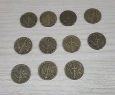 Lotto Di 11 Monete 10 centesimi 1940 Impero Vittorio Emanuele III Regno d'Italia