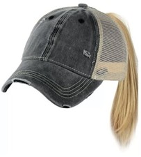 Ponytail Hat Messy High Bun