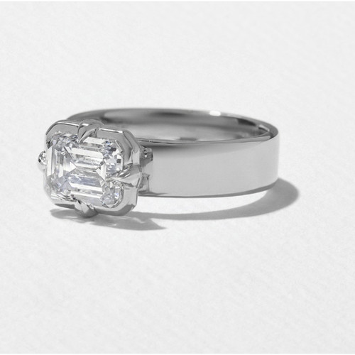 Anello oro bianco kt - in, 18
