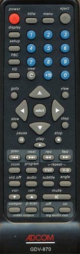 Telecomando adcom gdv 870 - telecomando, gdv-870