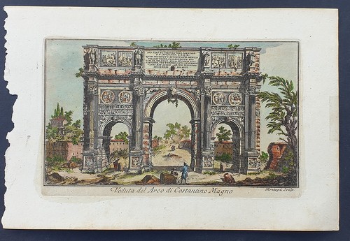 Stampa antica arco - , di