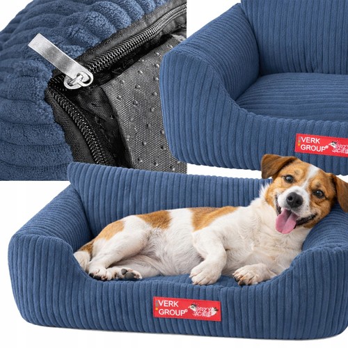 Letto velluto coste blu m - in,