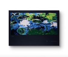 MARIO SCHIFANO - Gigli D'acqua 1988 Serigrafia materica 70×100cm