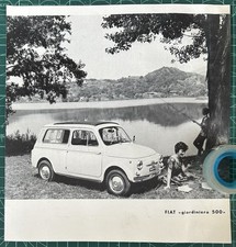 Rara Pubblicità FIAT Giardiniera 500 del 1960