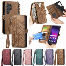 Custodia protettiva per Samsung Galaxy S24+ custodia cellulare flip case cover portafoglio pelle PU