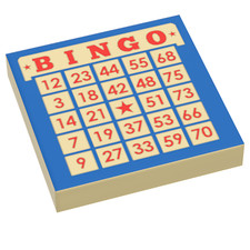 Bingo Custom Printed 2x2 Tile