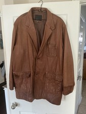 Blazer uomo in pelle di