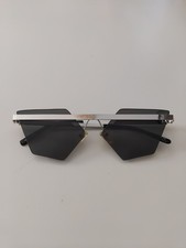 Occhiali da sole a gatta MYO Abacus nero argento