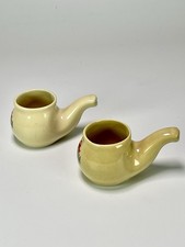 2 bicchieri Pipa ~ Liquore Kambusa L'Amaricante da collezione • anni “70