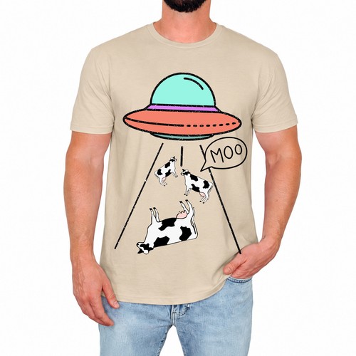 Shirt uomo mucca divertente - t-shirt,