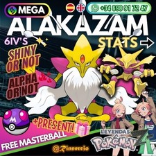 MEGA Alakazam Shiny Alpha 6IVs