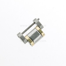 Longines maglia acciaio e oro giallo Admiral 5 Stelle. 16 x 8 x 3,5 mm.  L3.601.