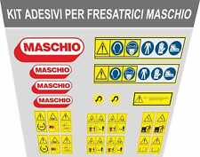 KIT ADESIVI DECALCOMANIA FRESA MASCHIO COMPLETO DI AVVERTENZE E SIMBOLI