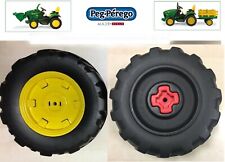 COPPIA RUOTE POSTERIORI TRATTORE PEG PEREGO JOHN DEERE GROUND FORCE 12 VOLT