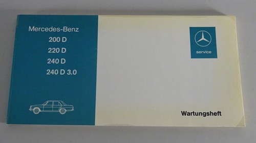 Libretto mercedes benz w115 - libretto, mercedes-benz/8
