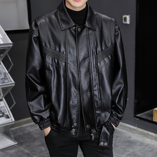 Giacca uomo ecopelle biker
