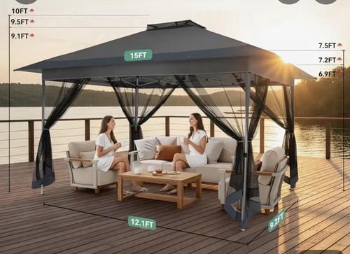 Rectangle gazebo canopy - rectangle,