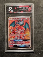 POKEMON - TOON CHARIZARD GX - GOLD METAL CARD - GRAAD - NO PSA BGS - 122 OF 150