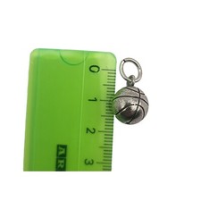 Ciondolo in Argento 800 a Forma di Palla da Basket