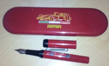 FERRARI PENNA STILOGRAFICA ROSSA CON ASTUCCIO ROSSO BANDIERA ITALIANA