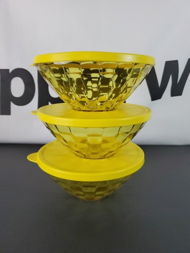 Tupperware acrylic yellow - tupperware,