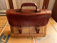 Borsa a mano cartella in pelle