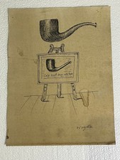 Quadro René Magritte su carta