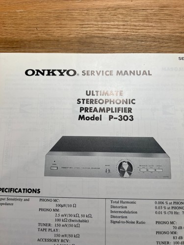 Onkyo 303 preamplificatore - onkyo, p-303