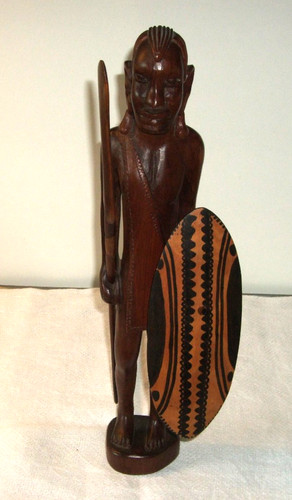 Scultura africana guerriero - africana,