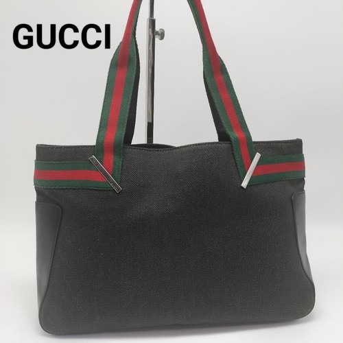 Gucci borsa tote denim nero