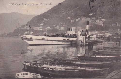 Cartolina lago como - lago, di