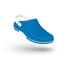 Wock Clog Zoccoli Sanitari Professionali con Cinturino Blu Medio