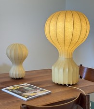 COCOON SET 2 “ GATTO “ VINTAGE FLOS LAMPADA DA TAVOLO  DESIGN CASTIGLIONI 1960