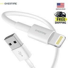 Overtime Cavo da Lightning a USB Certificato Apple da 4 Ft per iPhone / iPad / iPod