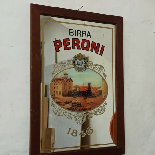 Specchio pubblicitario birra - specchio,