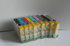 SET RICARICABILE 9x Epson Stylus Photo R2400 ARC CISS vuoto NON OEM