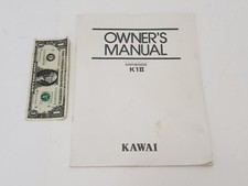 Kawai K1 II Synthesizer Keyboard Owners Manual Instructions Paper Booklet