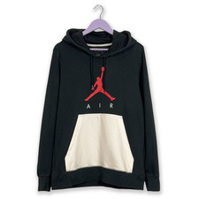 Felpa Jordan nera e bianca con