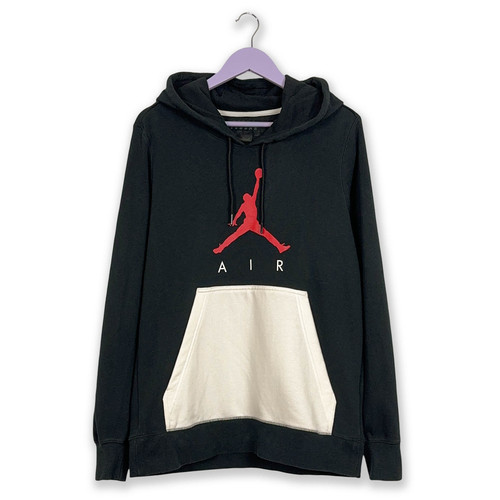 Felpa jordan nera bianca con - bianca,