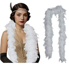 Boa piume bianche gr - boa,