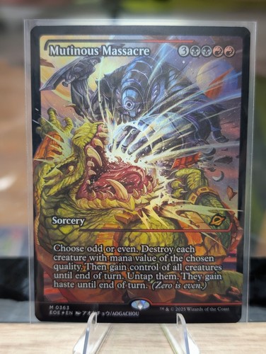Mtg mutinous massacre - mtg,,